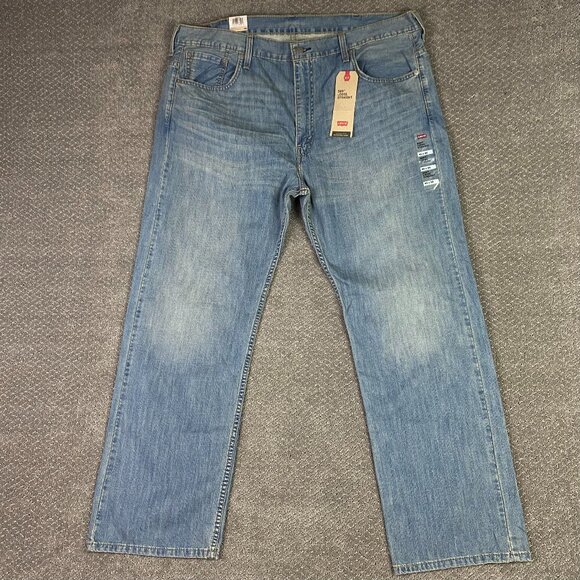 Levi's 569 Loose Straight Jeans Men's 40 x 32 Measures 42 x 31 Blue Cotton - Picture 1 of 16